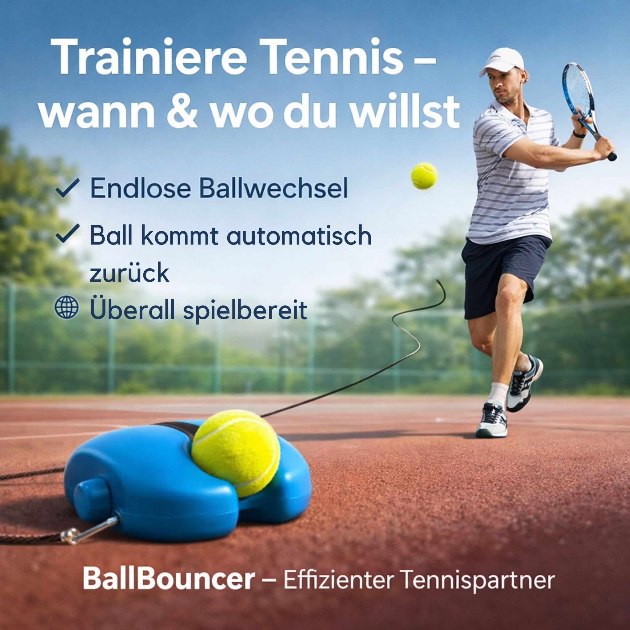 Tennisspielen auf eine andere Stufe!