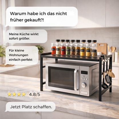 SpaceRack – Erweiterbares Mikrowellen-Regal