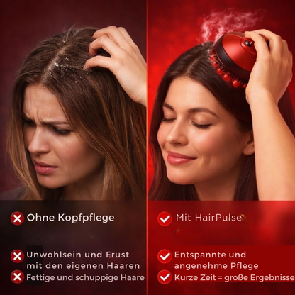 HairPulse - Elektrische Kopfhaut-Massagebürste