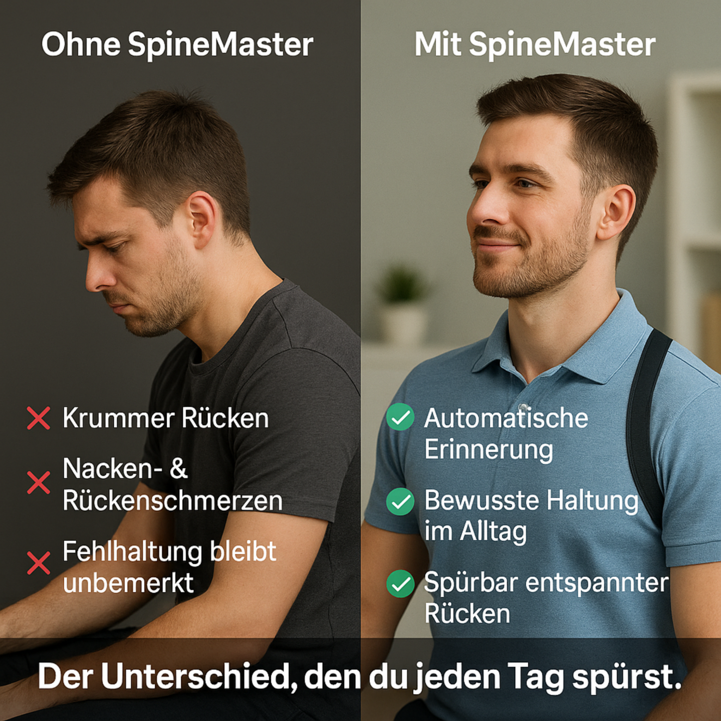 SpineMaster – Smarter Rückenaufrichter