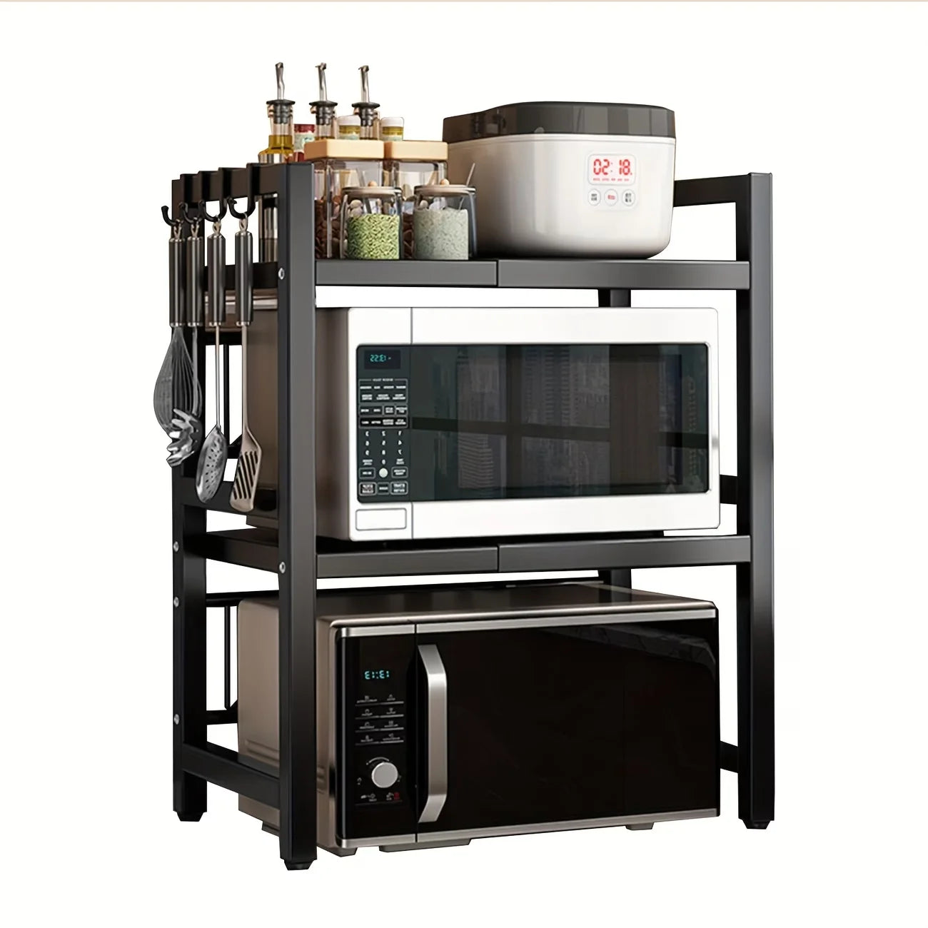 SpaceRack – Erweiterbares Mikrowellen-Regal